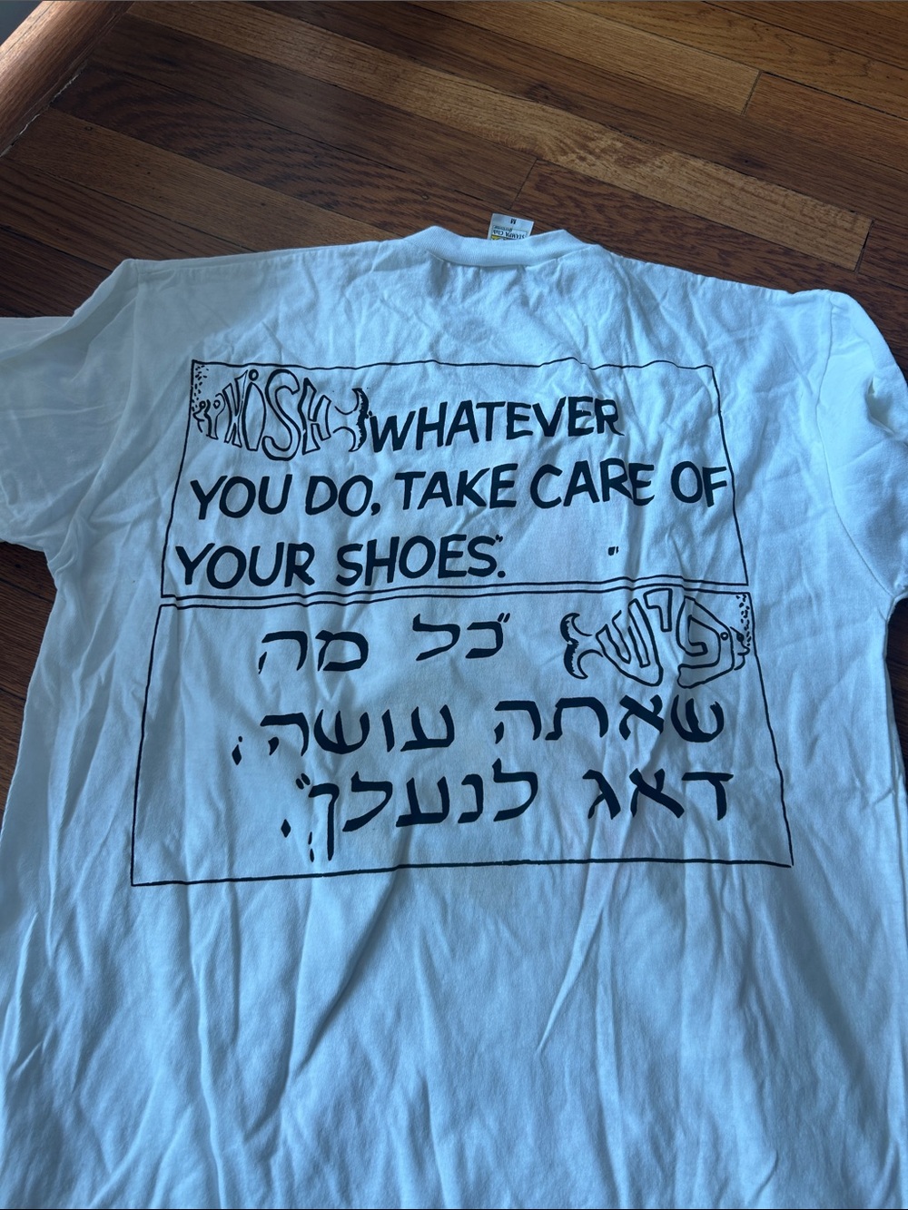 VINTAGE Phish Shirt M 90s Double Sided Hebrew Band 90s Single Stitch* - Picture 4 of 4